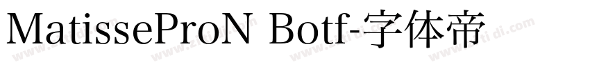 MatisseProN Botf字体转换